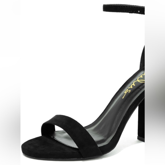 Lulu's Shoes Lulus Taylor Black Suede Ankle Strap Heels Poshmark